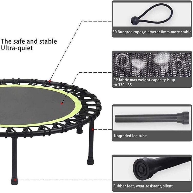 Trampolin con soporte en T 100 cms., saltarina, Power Jump-5