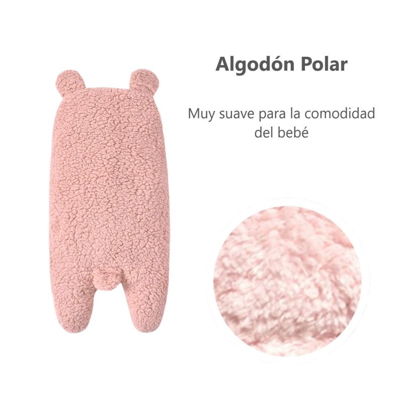 Manta Bebe Premium Recien Nacido Enterito Suave Osito-4