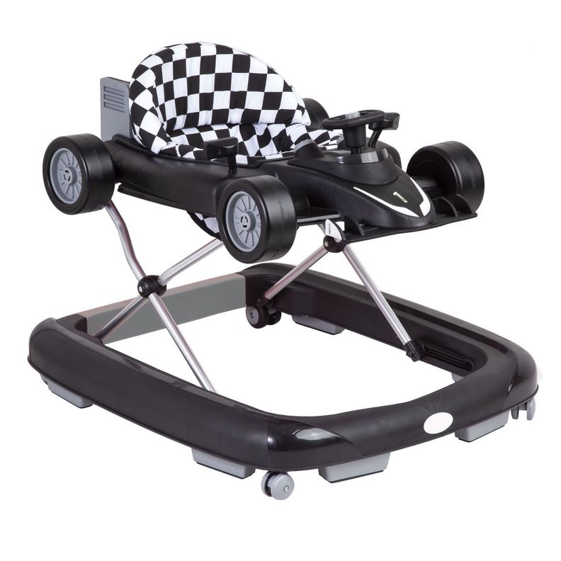 Andador F1 Caminador 2 en 1 Convertible Carreras Negro-0