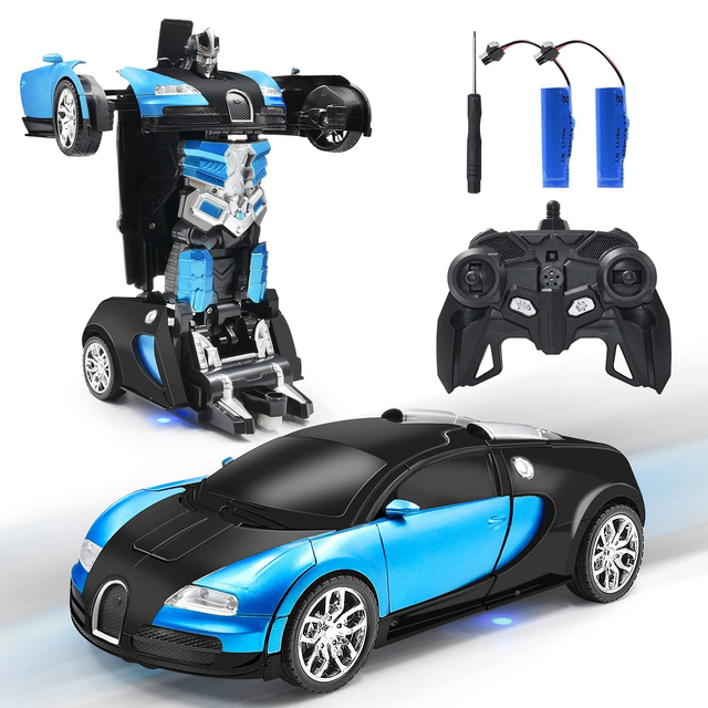 Auto Transformación a robot 2 en 1 Infantil a Control Retomo-3