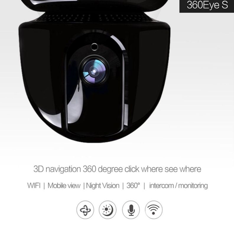 Camara Monitor Bebe Seguridad Con Microfono 360° Wifi-4