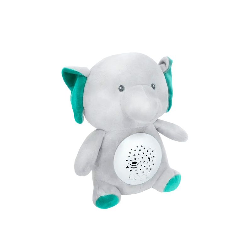 Elefante de peluche con Proyector de música y luz-0