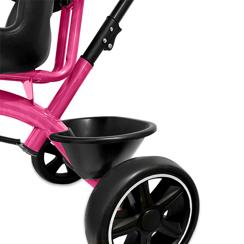 Triciclo Coche Infantil 5 En 1 Con Toldo y Mango-4