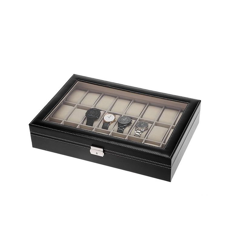 Caja Estuche Organizador de 24 Relojes de Lujo-3