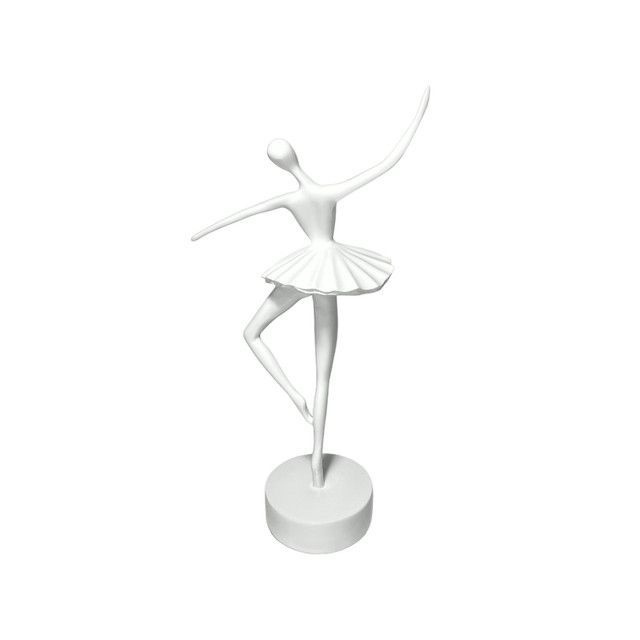 Adorno Deco Escultura Artística Bailarina Ballet Blanca-1