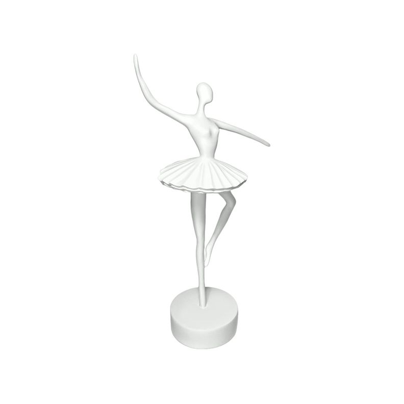 Adorno Deco Escultura Artística Bailarina Ballet Blanca-2