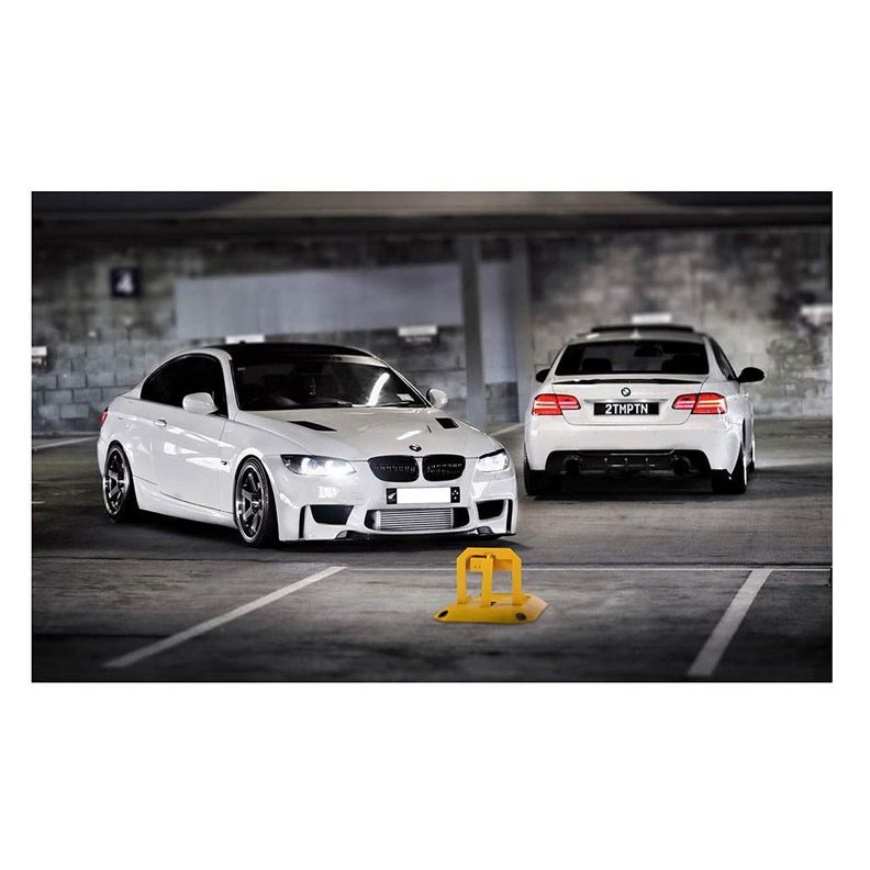 Barra Bloqueo Estacionamiento Auto Cuadrada-1