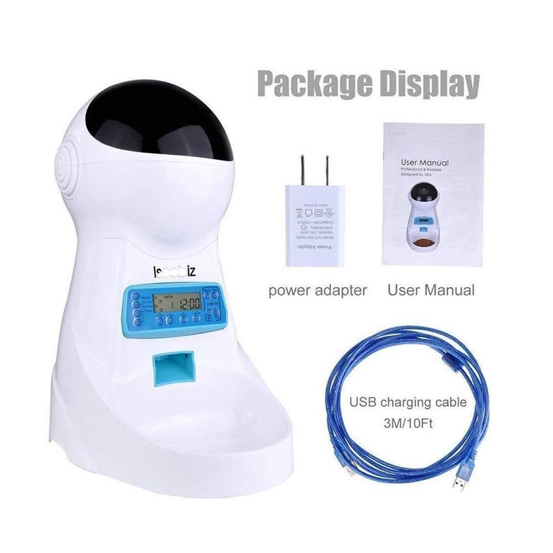 Dispensador Automatico Alimento Comida  Mascota Con Audio-4