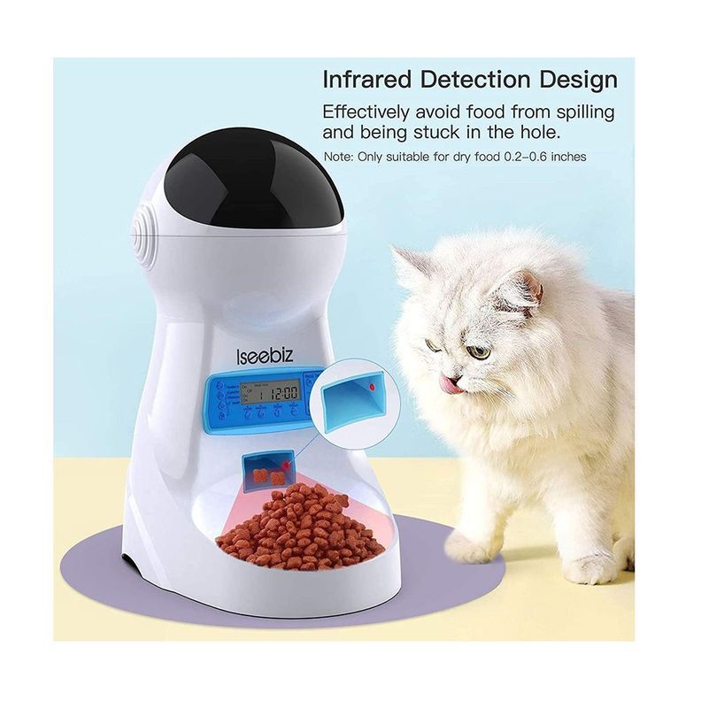 Dispensador Automatico Alimento Comida  Mascota Con Audio-7