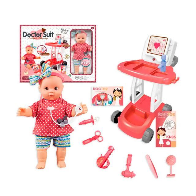 Set Completo de Doctora Dentista con Accesorios y Muñeca Para Jugar-0