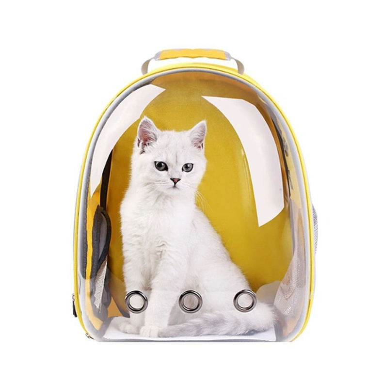 Mochila Transportadora Gatos Amarilla -2