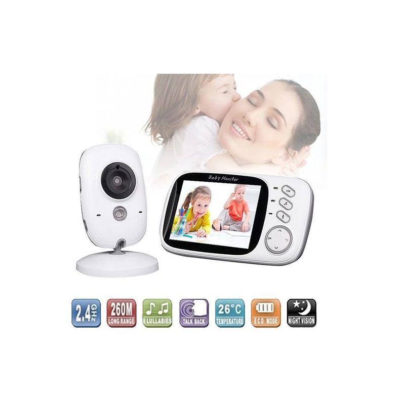 Camara Monitor Bebe Con Microfono VB603 Vision Nocturna-4