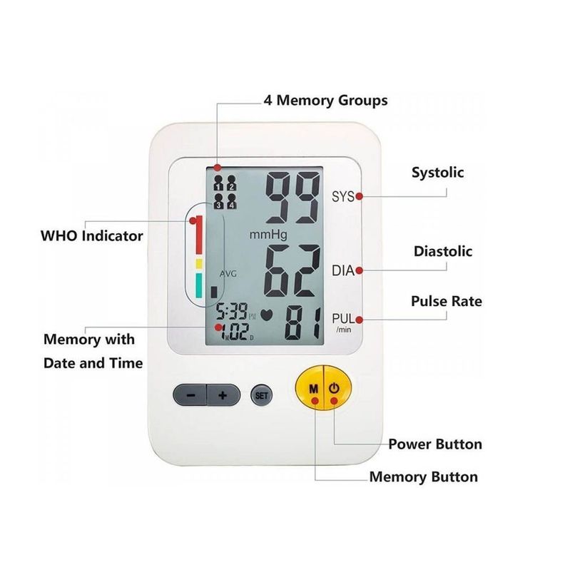Toma Presion Digital Brazo Arterial Pulso Ritmo Cardiaco-1