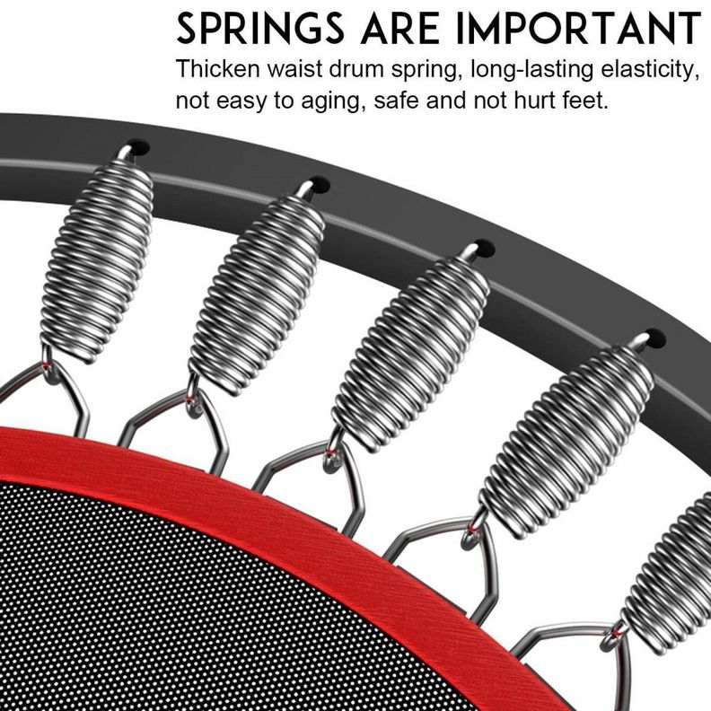 Trampolin con soporte 100 cm, saltarina con cobertor, Power Jump.-4