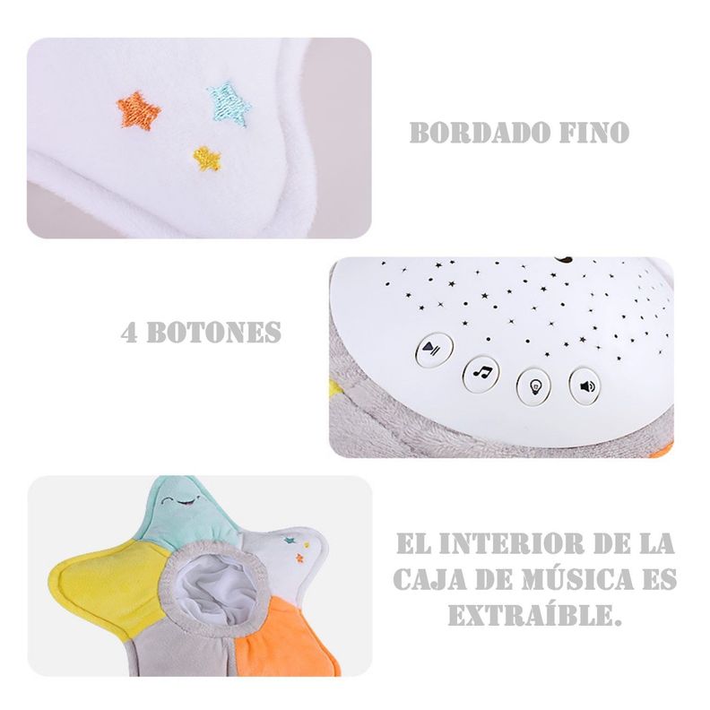 Peluche Juguete Estrella de Mar Ruido Blanco-3
