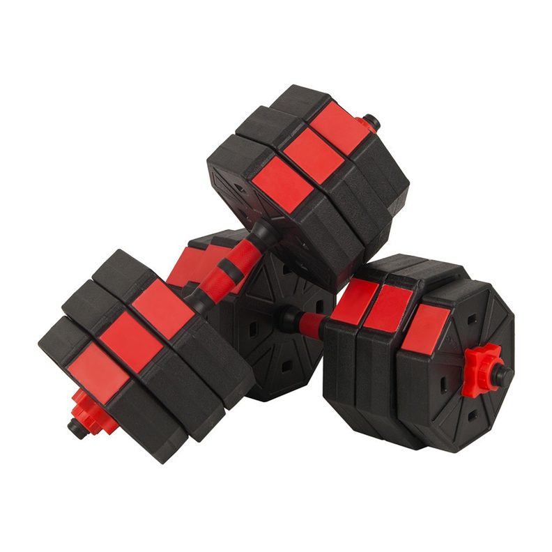 Set de Mancuernas 40 KG Rojo-3