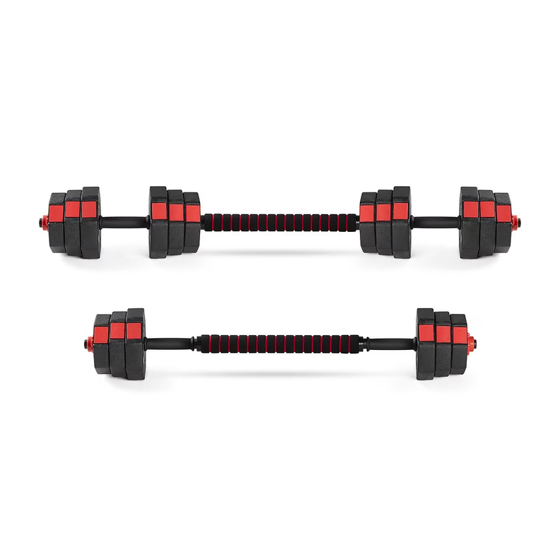 Set de Mancuernas 40 KG Rojo-4