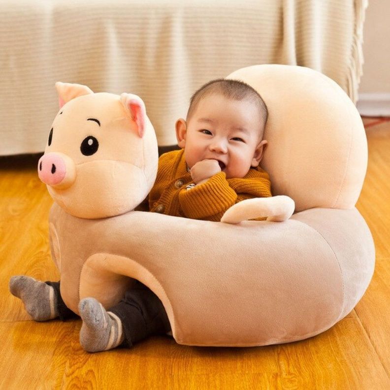 Cojin Asiento Bebe Seguridad Y Apoyo Cerdito-4