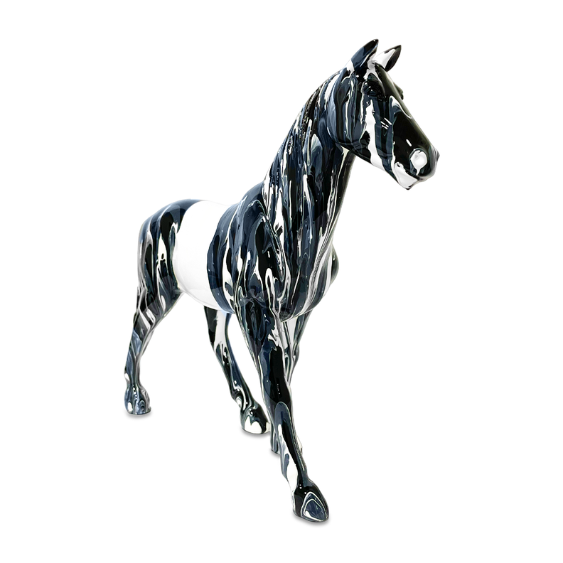 Adorno Escultura Deco Estatua Caballo Abstracto-0
