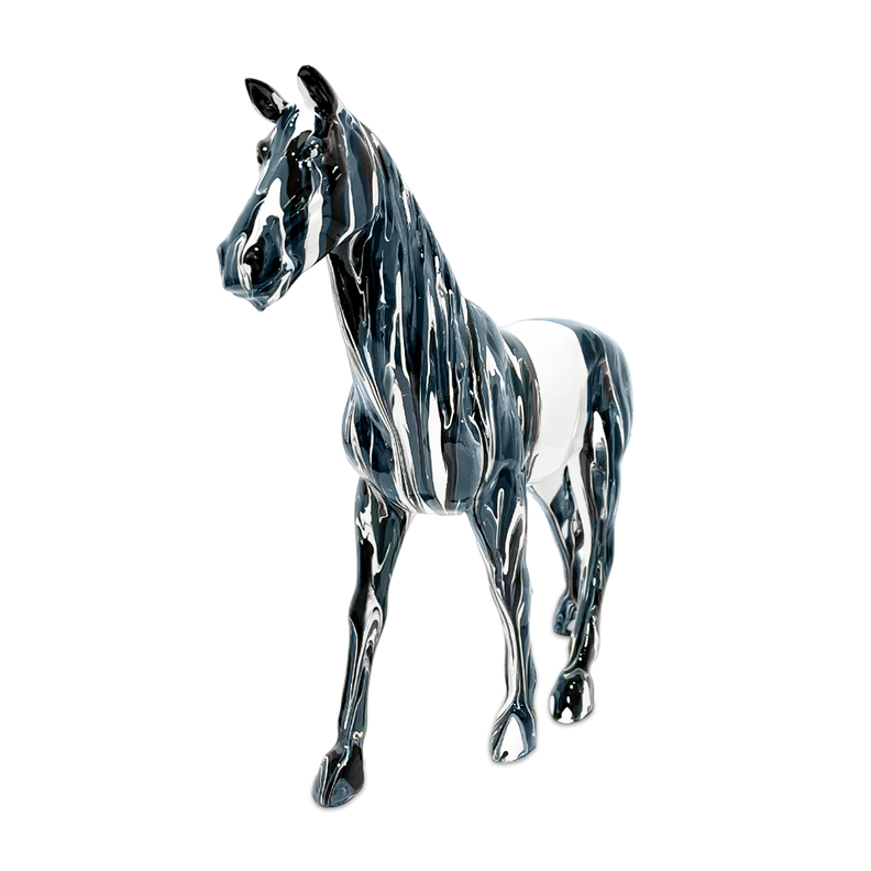 Adorno Escultura Deco Estatua Caballo Abstracto-1