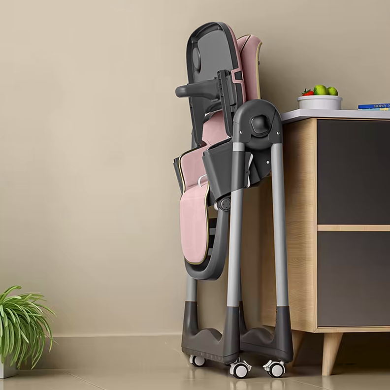 Silla De Comer Respaldo Y Altura Ajustable Plegable S-330-3