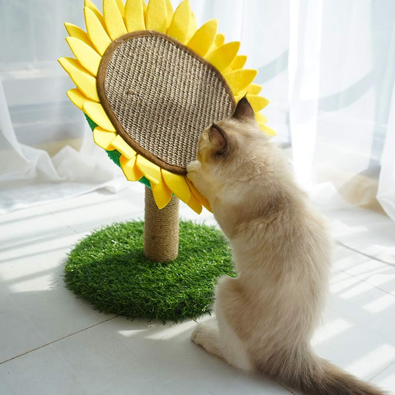 Rascador De Gato Con Forma De Girasol 45 Cm-5