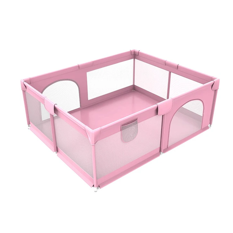 Corral de Seguridad Bebe 180cm Rectangular Rosado-0
