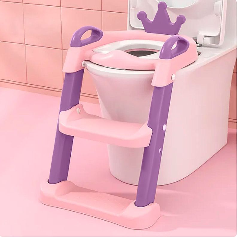 Escalera Asiento Adaptador De Baño Pelela Niños Rosado-3