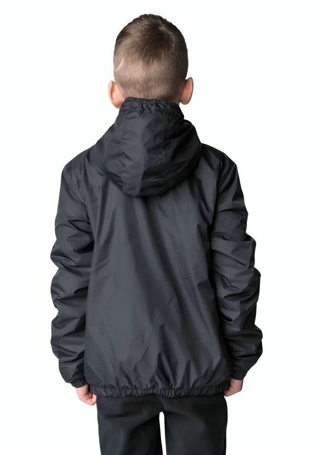 Chaqueta Cortaviento Impermeable Unisex Para Niños Con Polar-2