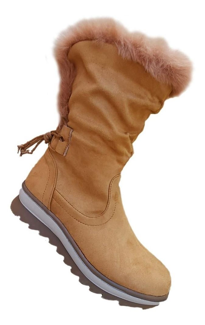 Botas Caña Alta Mujer Casual Tendencia Otoño Invierno Café - 7139-0