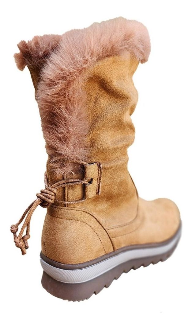 Botas Caña Alta Mujer Casual Tendencia Otoño Invierno Café - 7139-2