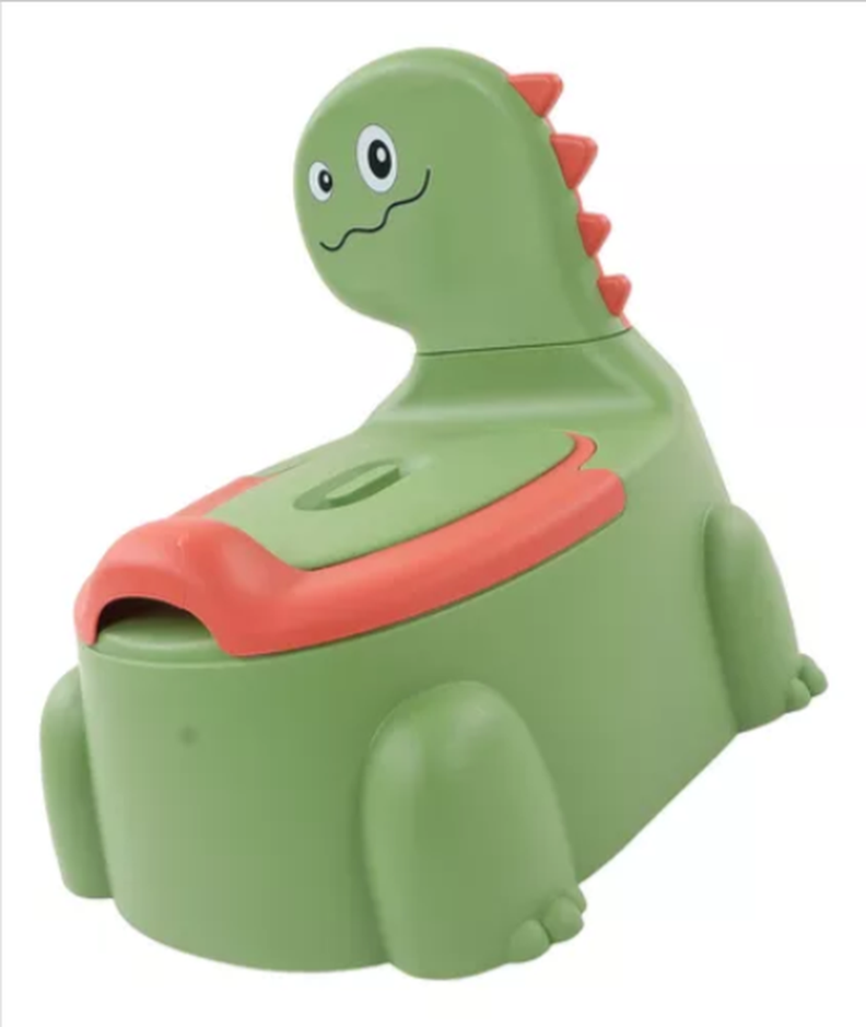 Bacinica Infantil Diseño Dinosaurio - Primer Baño - Verde