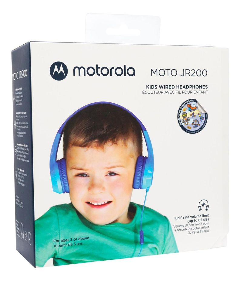 Audifono Para Niño Motorola Jr 200 Con Cable Manos Libres-2