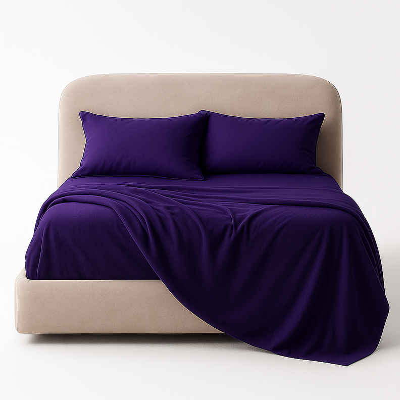 Sábana 1½ Plazas 800 Hilos Liso Morado v2 7EF