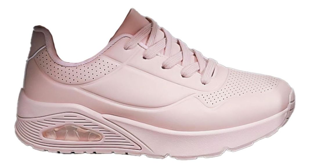 Zapatillas Rosadas Urbanas Casual Suela Antideslizante 7622-0
