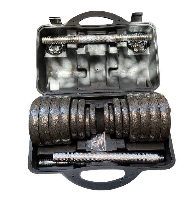 Kit pesas 30kilos Dumbell cast iron-1
