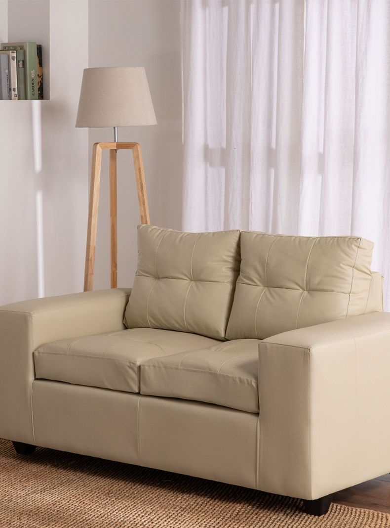 Sofa 2 cuerpos Lucca PU Marfil