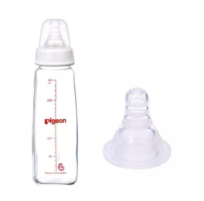 MAMADERA DE VIDRIOFLEXIBLE  240ML PIGEON -3