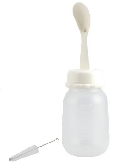 Mamadera Con Cuchara Pigeon 120ml 6m+ -0