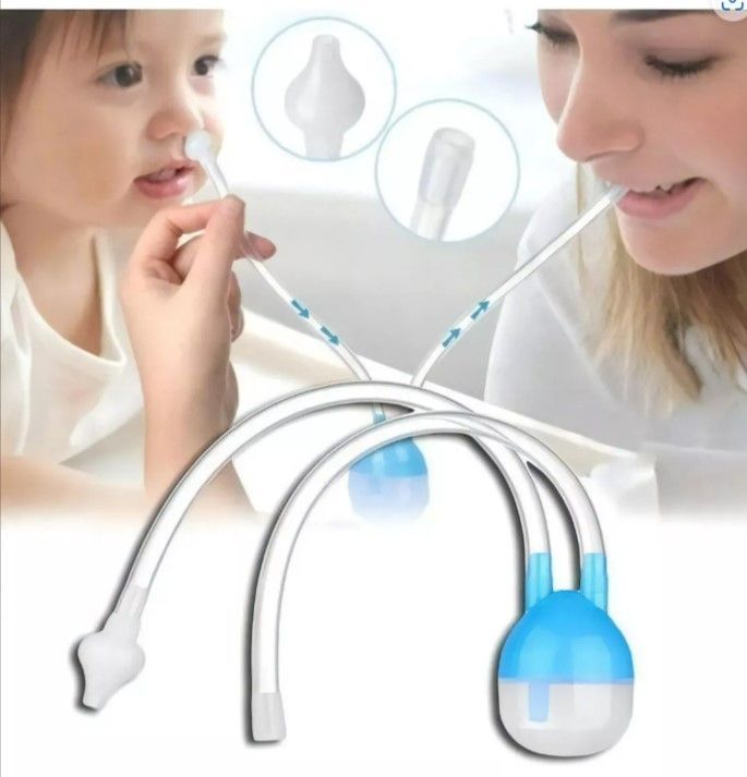 Aspirador Nasal Con Deposito Bth - Zona Medica Color Celeste-2