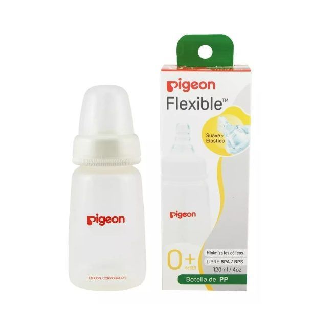 Biberón Boca Standar 120ml Plástico pigeon-0