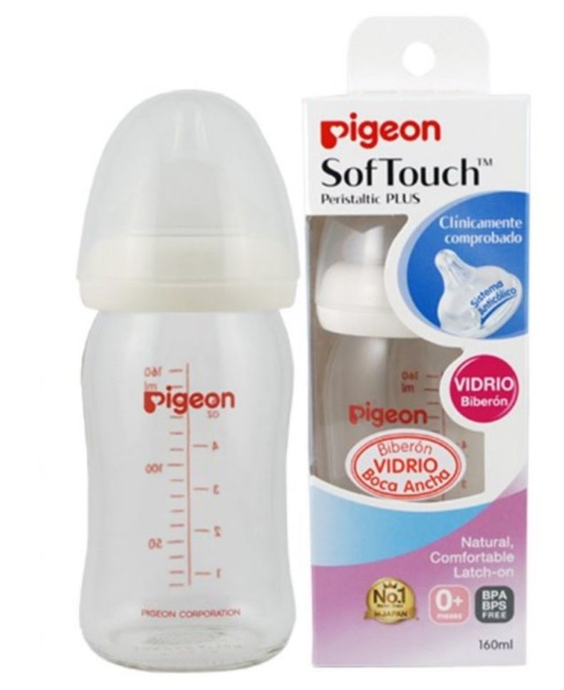 Mamadera Pigeon Softouch (vidrio) 160ml-0
