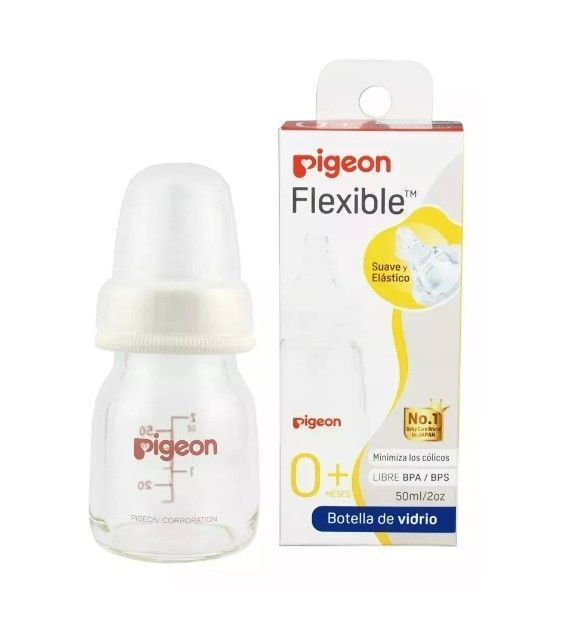 MAMADERA  Flexible (VIDRIO) 50ml PIGEON-0