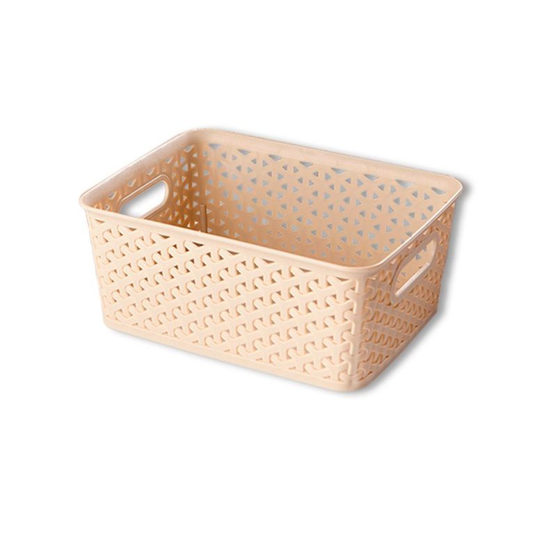 Canasto Organizador Ratan Beige Pequeño-1