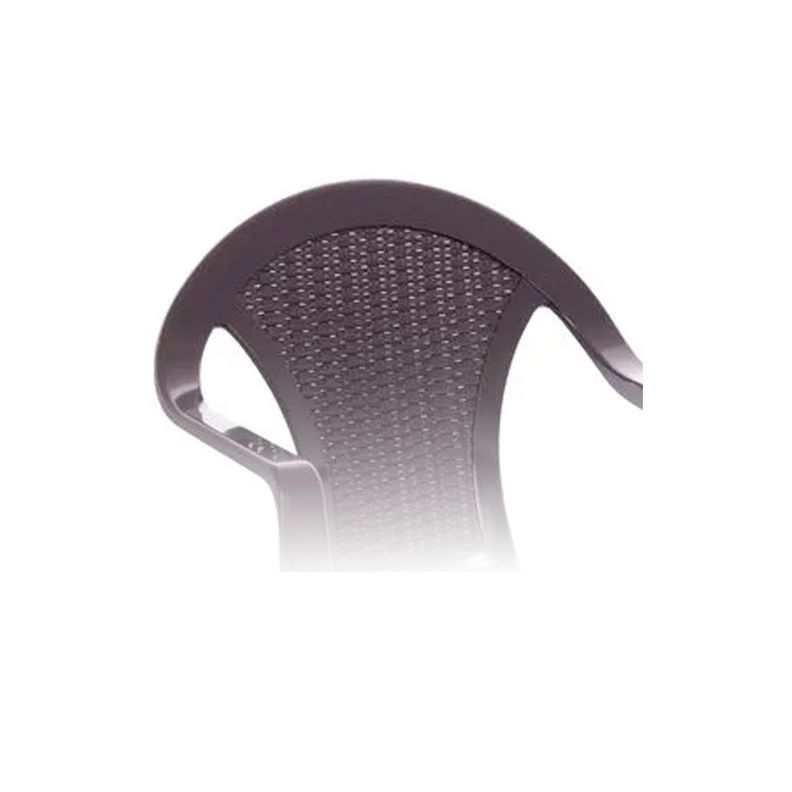 Silla Ratan Glamour Con Brazos Café-2