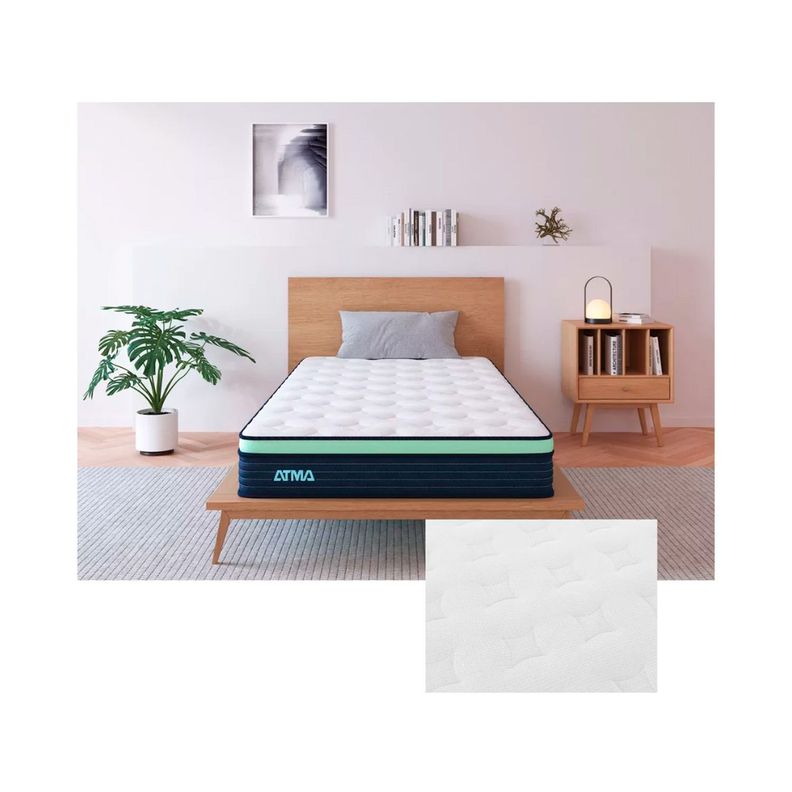 Colchon de Resortes Atma One Individual 1 Plaza 90x190-3