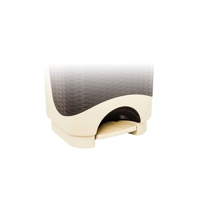 Tacho de Basura Dual Ratan 24LT Beige-3