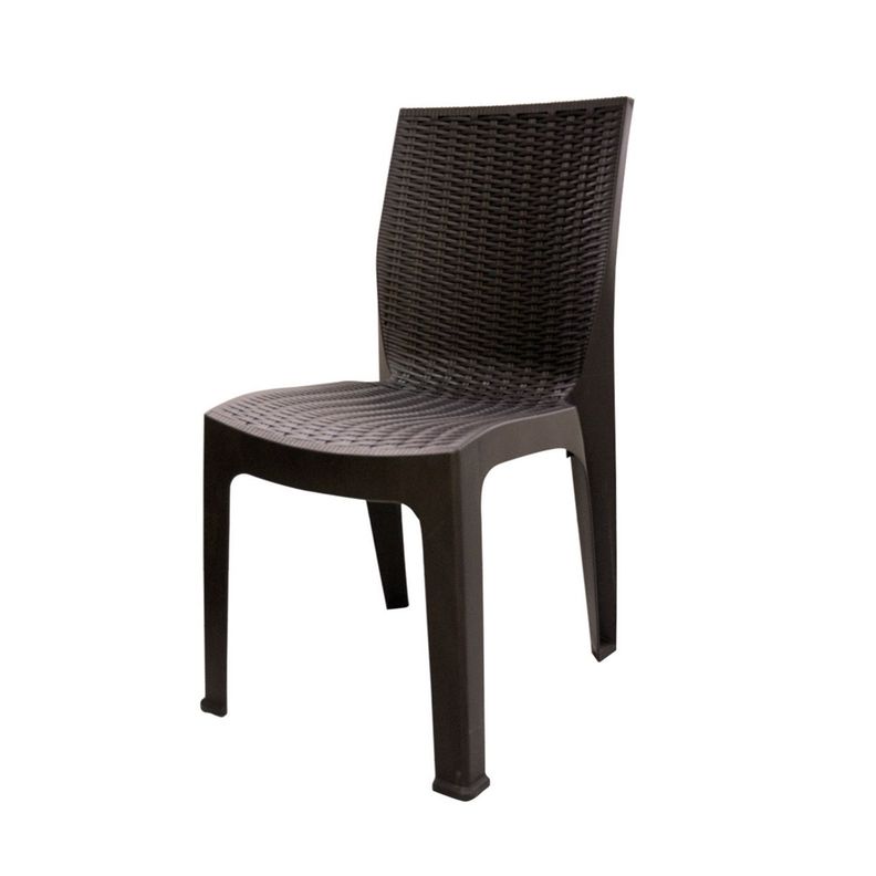 Silla Ratan Corsa Sin Brazos Café-0