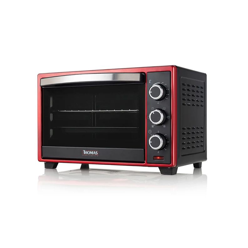 Horno Eléctrico Thomas TH-26R Rojo 25 Lt 1600W-3