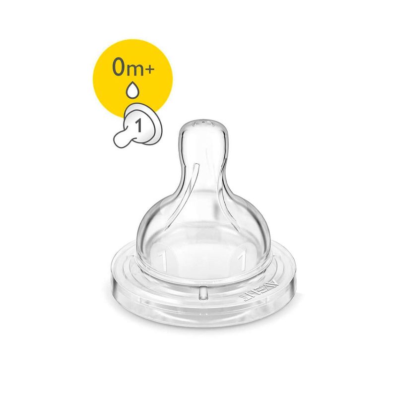 Tetina Anticólicos Avent 0m+ Flujo recién nacido 1UN-0